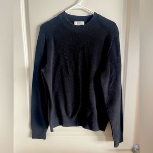 COS black thick knit crewneck sweater, worn once